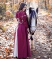 Preview: Mittelalterkleid "Larina" Rot/Natur