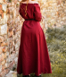 Preview: Bodenlanges Kurzarmkleid "Melisande" - rot