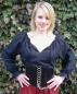 Preview: Mittelalterbluse Edith  - schwarz