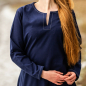 Preview: Wikinger Unterkleid Helga  -  blau