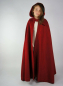 Preview: Kinderumhang mit Stickerei Wolle "Hedda" Rot