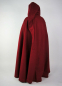 Preview: Kinderumhang mit Stickerei Wolle "Hedda" Rot