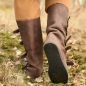 Preview: Mittelalterliche Stiefel mit Schnallen -  braun