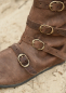 Preview: Mittelalterliche Stiefel mit Schnallen -  braun