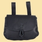Preview: Mittelalter-Ledertasche  - schwarz
