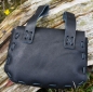 Preview: Mittelalter-Ledertasche  - schwarz