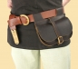 Preview: Ledergürteltasche "Udo" schwarz