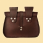 Preview: Gürteltasche aus Leder Braun