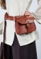 Preview: Gürteltasche aus Leder Braun