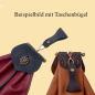 Preview: Taschenbügel Almosenbeutel - Bronze
