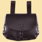 Preview: Mittelalter-Ledertasche  - Dunkelbraun