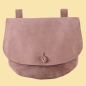 Preview: Gürteltasche aus Leder  -  halbrund