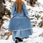 Preview: Birka - Mantel Skadi - Taubenblau
