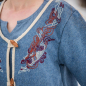 Preview: Birka - Mantel Skadi - Taubenblau