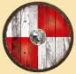 Preview: Wikingerschild Krieger  -  rot