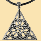 Preview: Keltisches Amulett "Triantan"-  versilbert