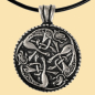 Preview: Keltisches Amulett Wilde Jagd -  versilbert