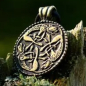 Preview: Keltisches Amulett Wilde Jagd -  versilbert