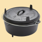 Preview: Dutch Oven 10l -  Gusseiserner Topf - 33 cm