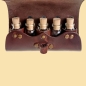 Preview: Tranktasche - Drachen-Verschluss - braun - 5 Flaschen