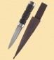 Preview: Sgian Dubh Messer mit Lederscheide