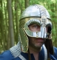 Preview: Brillenhelm Beowulf mit Wangenklappen und Kettenbrünne