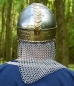 Preview: Brillenhelm Beowulf mit Wangenklappen und Kettenbrünne