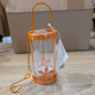 Preview: Teelicht-Laterne Blume - orange