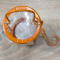 Preview: Teelicht-Laterne Blume - orange