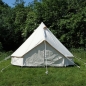 Preview: LARP Zelt Merglin - 4 m Durchmesser - naturfarben