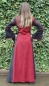 Preview: Viskosekleid mit Trompetenärmeln "Berblin" Schwarz/Rot