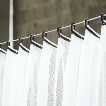 Preview: Pfeilfangnetz weiß - 2,70 Meter hoch - je Meter