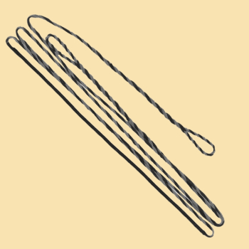 Sehne Flämisch Dacron mit Mittelwicklung 64 Zoll - Monocolor