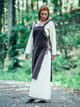 Wikinger Überkleid "Aleiga"  -  braun