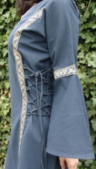 Preview: Mittelalter Baumwollkleid "Angie"  -  blau