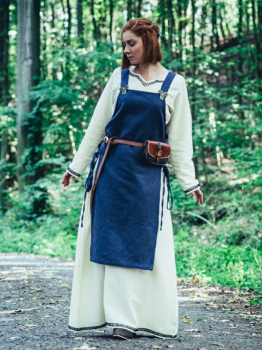 Preview: Wikinger Überkleid "Aleiga"  - blau
