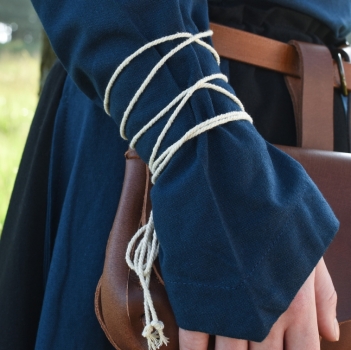 Preview: Mittelalter Bluse Aila mit Schnürung  -  blau