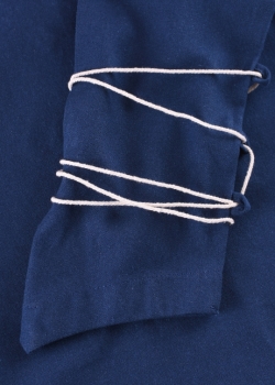 Preview: Mittelalter Bluse Aila mit Schnürung  -  blau