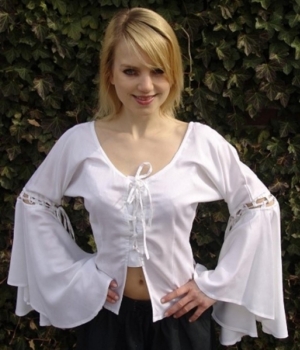 Bluse "Carmen" - Weiß