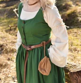Preview: Ärmelloses Mittelalterkleid, Trägerkleid  - Lene  -  grün