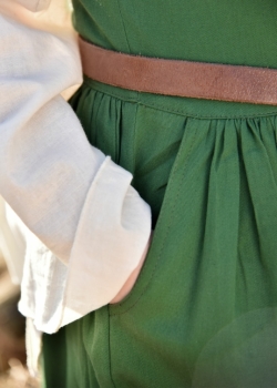 Preview: Ärmelloses Mittelalterkleid, Trägerkleid  - Lene  -  grün