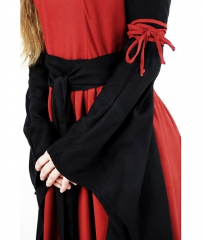 Preview: Edles Mittelalterkleid - Dorell - Rot/Schwarz