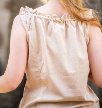 Preview: Ärmellose Sommerbluse "Adele"  - Hanffarben