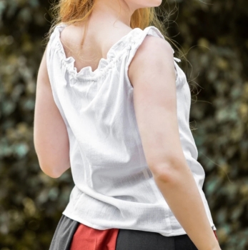Preview: Ärmellose Sommerbluse "Adele"  - Weiß