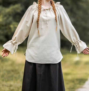 Mittelalterbluse "Morgan"  - natur