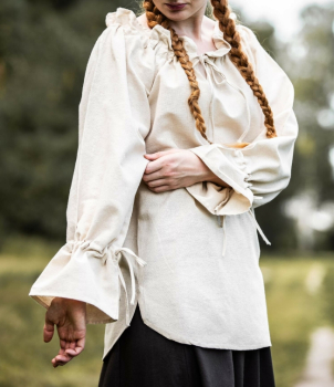 Preview: Mittelalterbluse "Morgan"  - natur