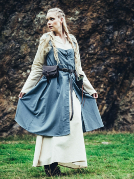 Wikinger Überkleid "Inka"  - taubenblau