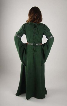 Preview: Herbstkleid - Ava – Grün/Natur