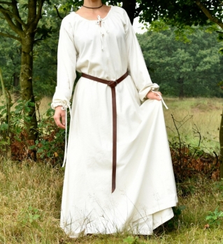 Unterkleid - Mittelalterkleid - weiß