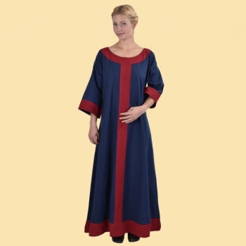 Mittelalterkleid - blau/rot